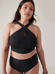 Athleta Black D-DD Cup Crossed Bikini Top - Image 4 of 5