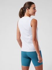 Athleta White High Neck UPF Mesh Tank - Image 2 of 7