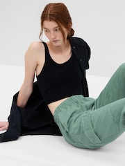 Gap Green Twill Cargo Trousers - Image 3 of 4