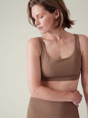 Athleta Neutral A-C Cup Strappy Back Low Impact Sports Bra - Image 4 of 6