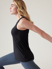 Athleta Black Crew Neck Air Out Tank - Image 3 of 7