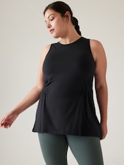 Athleta Black Crew Neck Air Out Tank - Image 4 of 7