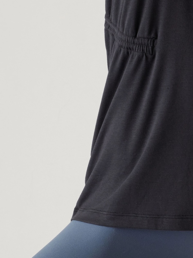 Athleta Black Crew Neck Air Out Tank - Image 7 of 7