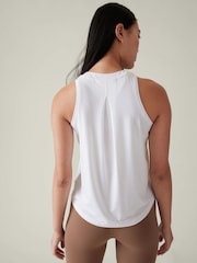 Athleta White Crew Neck Muscle Tank - Image 2 of 6
