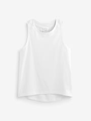 Athleta White Crew Neck Muscle Tank - Image 6 of 6
