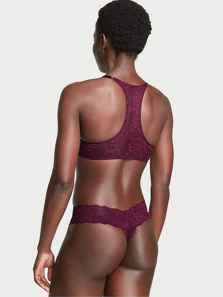 Victoria's Secret Burgundy Red Thong Knickers - Image 2 of 3