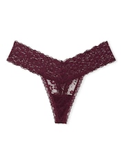 Victoria's Secret Burgundy Red Thong Knickers - Image 3 of 3
