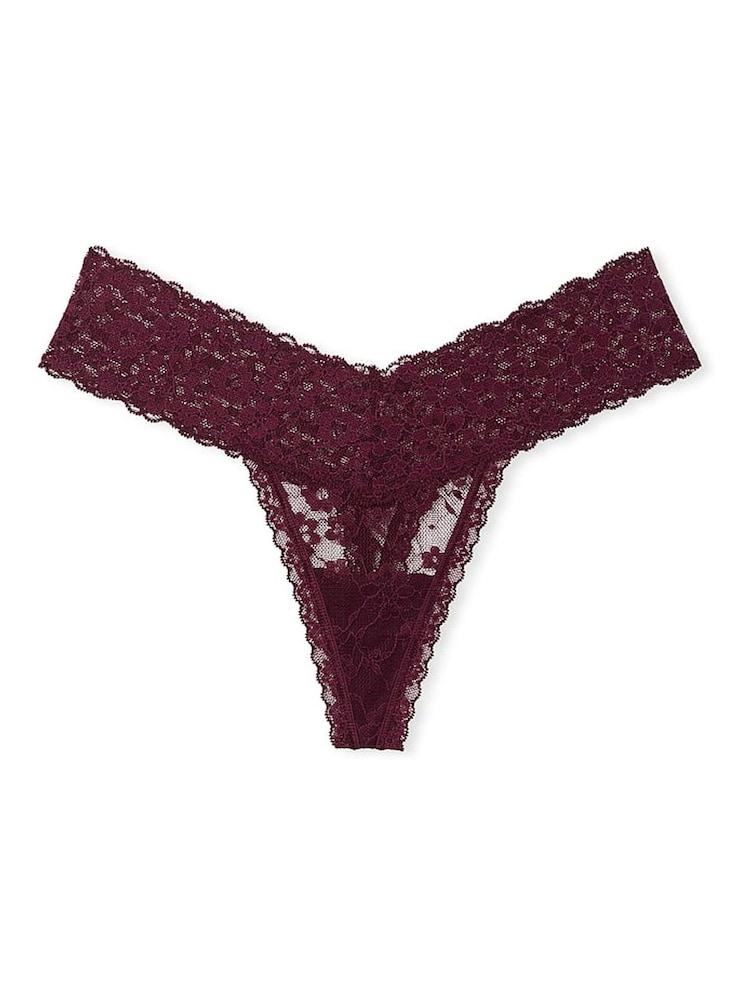 Victoria's Secret Burgundy Red Thong Knickers - Image 3 of 3