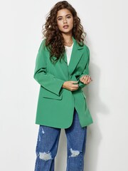 ONLY Light Green Oversized Fit Blazer - Image 1 of 5