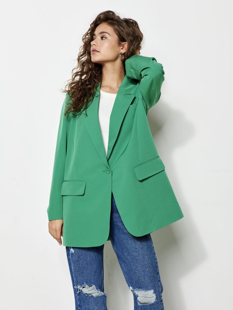ONLY Light Green Oversized Fit Blazer - Image 2 of 5