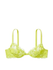 Victoria's Secret Limelight Green Floral Embroidered Demi Bra - Image 4 of 4