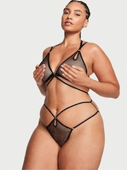 Victoria's Secret Black Fishnet Bodysuit - Image 1 of 3