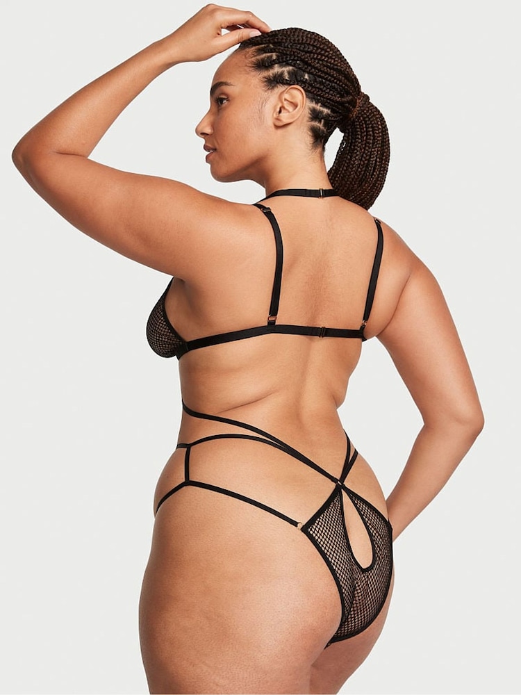 Victoria's Secret Black Fishnet Bodysuit - Image 2 of 3 Victoria's Secret Black Fishnet Bodysuit - Image 2 of 3