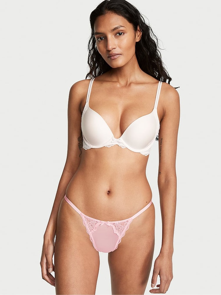 Victoria's Secret Pretty Blossom Pink Smooth G String Knickers - Image 1 of 1 Victoria's Secret Pretty Blossom Pink Smooth G String Knickers - Image 1 of 1