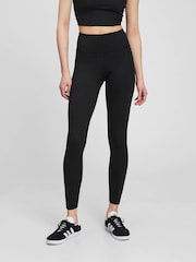 Negro - Leggings de tiro alto con diseño superelástico de Gap - Imagen 3 de 7