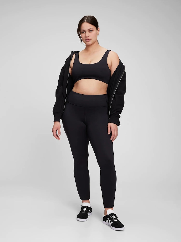 Zwart - Gap Power stretch legging met rimpeling en hoge taille - Image 5 of 7