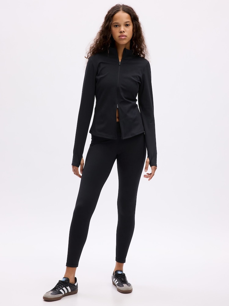 Zwart - Gap Power stretch legging met rimpeling en hoge taille - Image 6 of 7