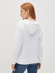 Gap White Arch Logo Fleece Hoodie - Image 2 of 4