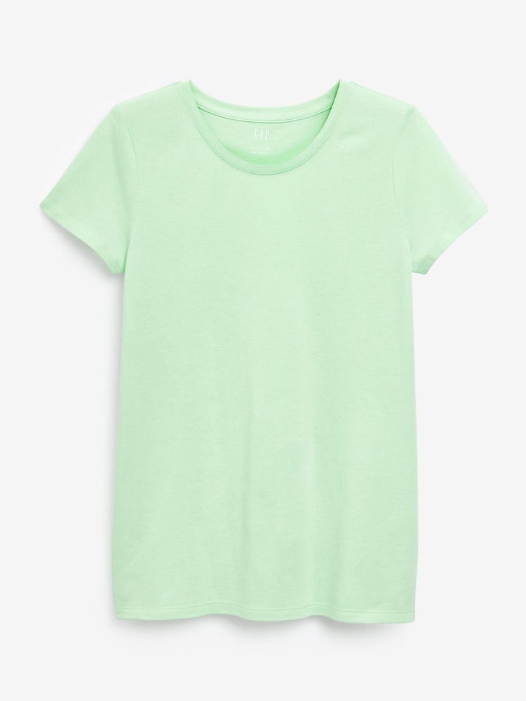 Gap Light Green Favourite Short Sleeve Crew Neck T-Shirt - Image 4 of 4 Gap Light Green Favourite Short Sleeve Crew Neck T-Shirt - Image 4 of 4