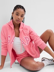 Gap Bright Pink Logo Long Sleeve Hoddie - Image 1 of 1