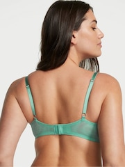 Victoria's Secret Parasail Green Lace Ribbon Slot Unlined Balcony Bra - Image 2 of 4