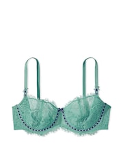 Victoria's Secret Parasail Green Lace Ribbon Slot Unlined Balcony Bra - Image 3 of 4