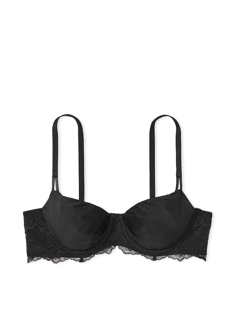 Victoria's Secret Black Pure Smooth Unlined Balcony Bra - Image 3 of 3