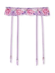 Victoria's Secret Jasmine Purple Embroidered Suspenders - Image 3 of 3