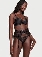 Victoria's Secret Black Patent Leather Garter - Image 1 of 4
