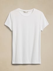 Blanco - Banana Republic Lightweight Crew-Neck T-Shirt - Imagen 4 de 4