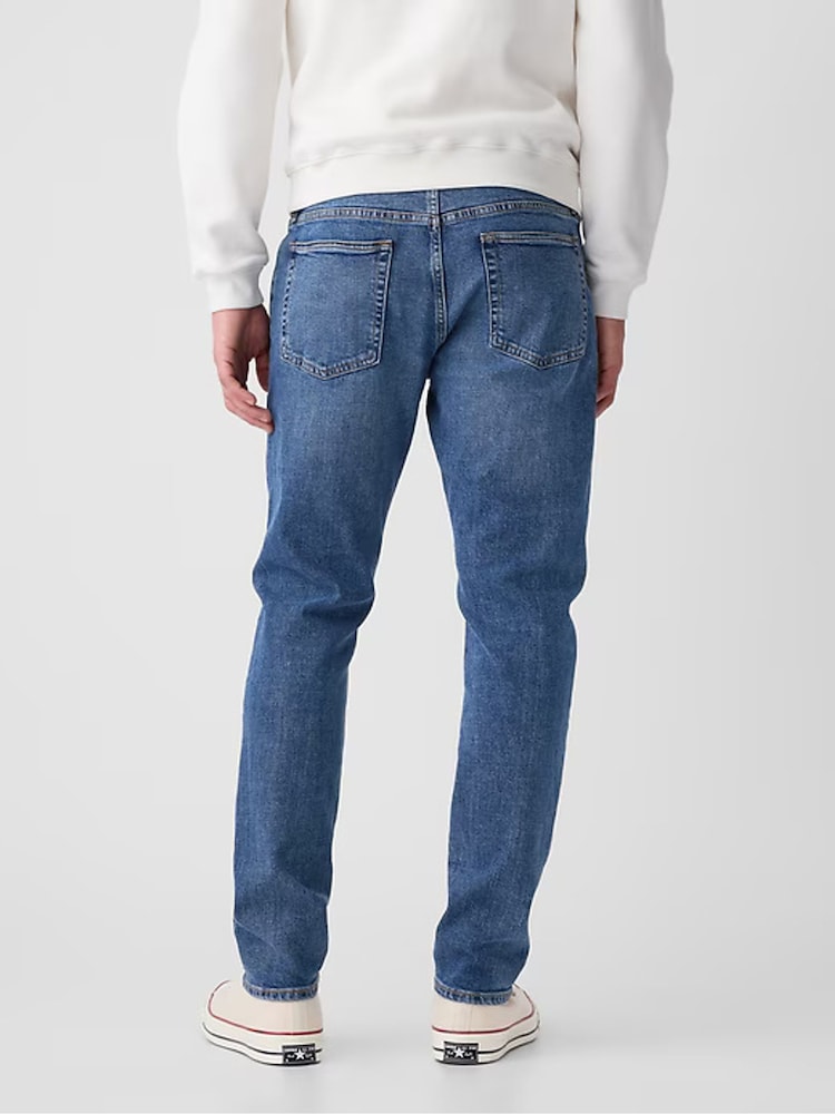 Gap Mid Blue Slim Fit Comfort Stretch Tapered Jeans - Image 3 of 7