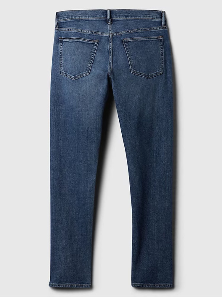Gap Mid Blue Slim Fit Comfort Stretch Tapered Jeans - Image 6 of 7