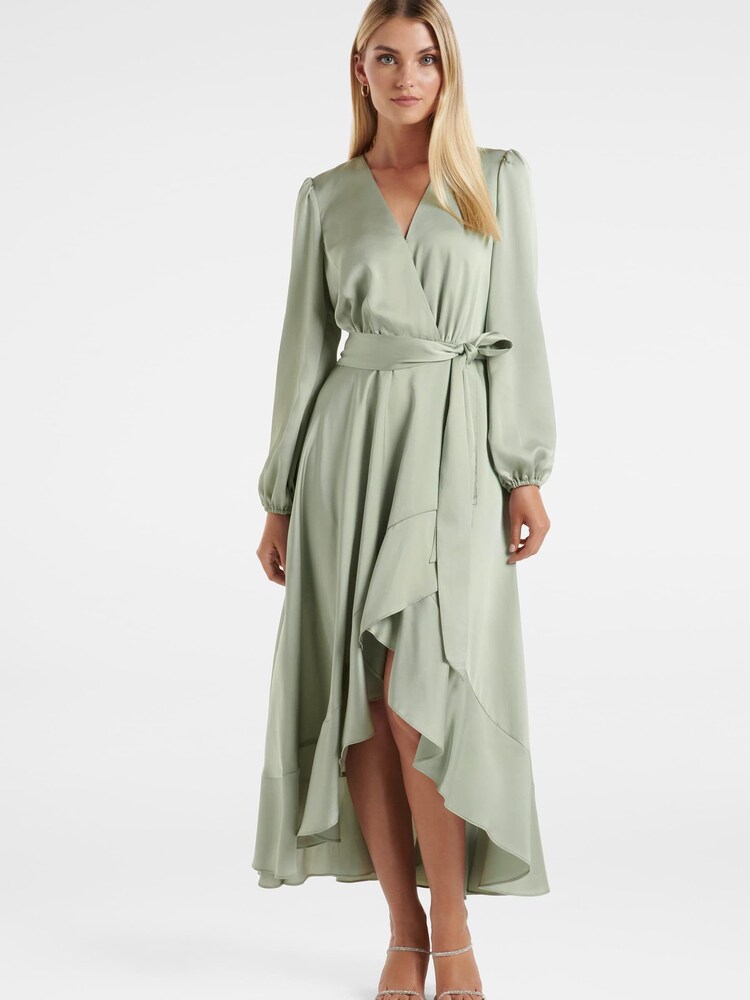 Forever New Light Green Susanna High Low Hem Dress - Image 1 of 1