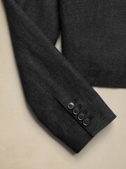 Banana Republic Black Loretta Wool Linen Cropped Blazer - Image 6 of 6