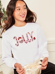 Lipsy White Christmas Sweatshirt - Image 1 of 4