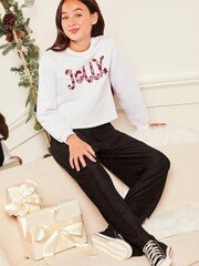 Lipsy White Christmas Sweatshirt - Image 2 of 4