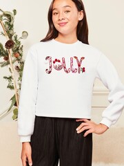 Lipsy White Christmas Sweatshirt - Image 3 of 4