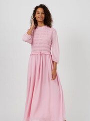 Great Plains Pink Bali Viscose Midi Dress - Image 1 of 4