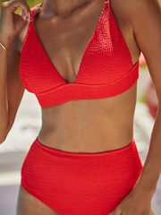 Rood - Friends Like These - Triangelbikinitop met gestrikte achterkant - Image 3 of 4