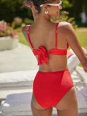 Rood - Friends Like These - Power mesh bikinibroekje met hoge taille - Image 2 of 4