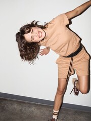 Victoria's Secret PINK Golden Nude Everyday Fleece Sweat Short - Image 3 of 4