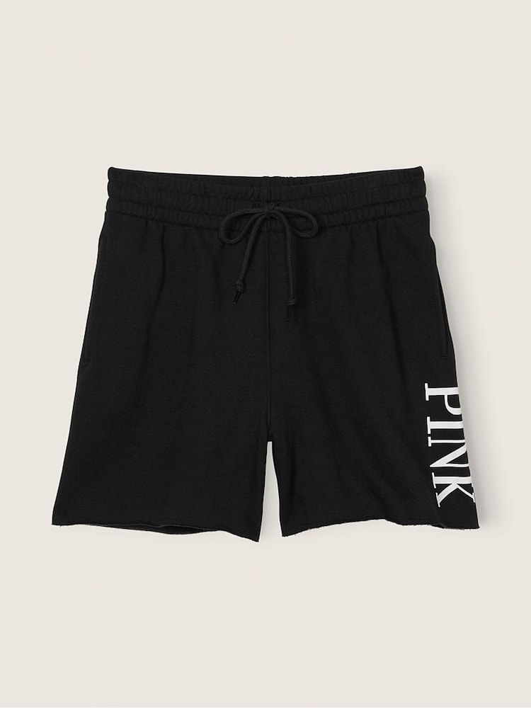 Victoria's Secret PINK Pure Black Everyday Fleece Sweat Short - Image 4 of 4