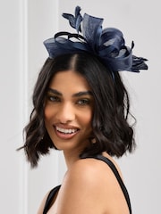 Jon Richard Blue Medium Fascinator Headband - Image 1 of 2