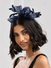 Jon Richard Blue Medium Fascinator Headband - Image 2 of 2