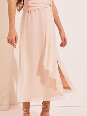 Lipsy Pink Embellished Strap Maxi Occasion Dress - Image 2 of 4