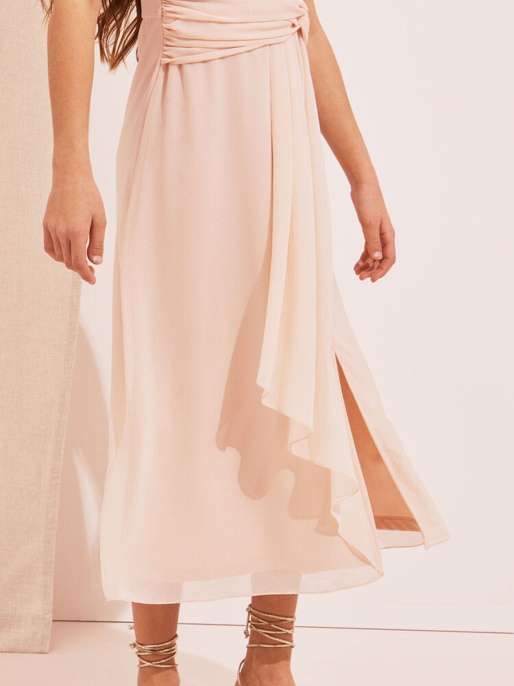 Lipsy Pink Embellished Strap Maxi Occasion Dress - Image 2 of 4