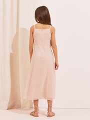 Lipsy Pink Embellished Strap Maxi Occasion Dress - Image 3 of 4