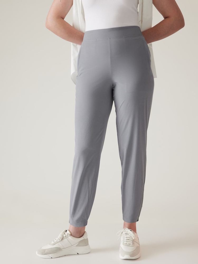 Athleta Blue Brooklyn Mid Rise Featherweight Joggers - Image 1 of 1