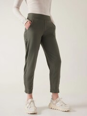 Athleta Green Brooklyn Mid Rise Featherweight Ankle Trousers - Image 1 of 7