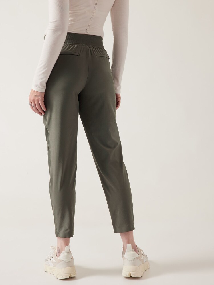 Athleta Green Brooklyn Mid Rise Featherweight Ankle Trousers - Image 2 of 7